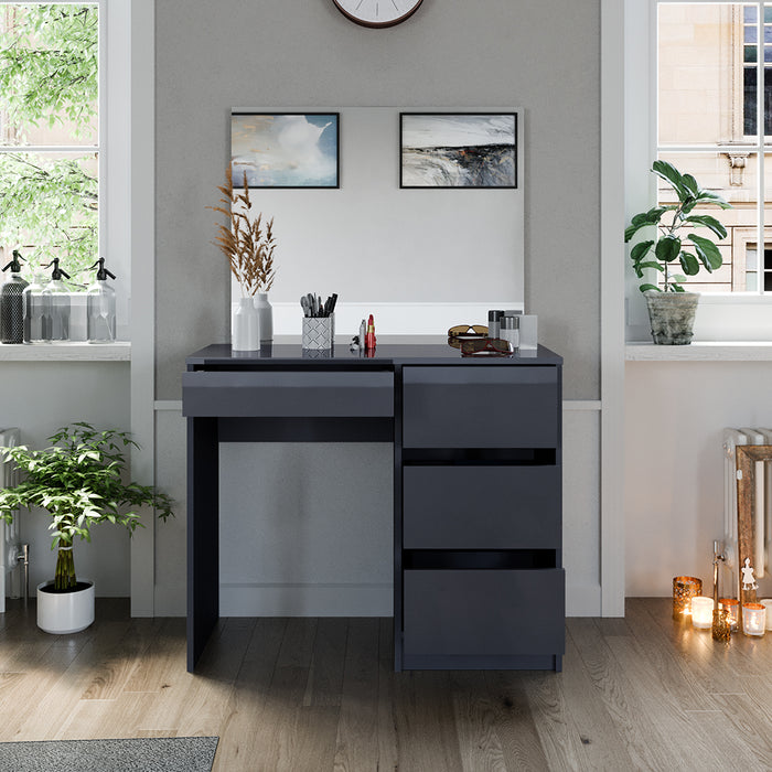 Vicco Tavolo da toeletta Antracite 40 cm con specchio