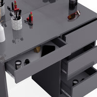 Vicco Tavolo da toeletta Antracite 40 cm con specchio