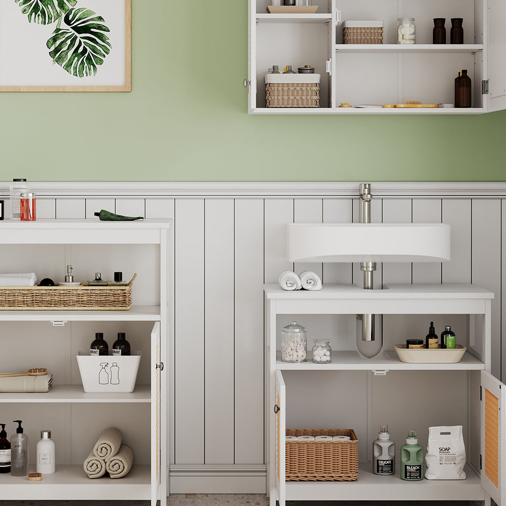 Vicco Set di mobili da bagno Bianco 3 parti