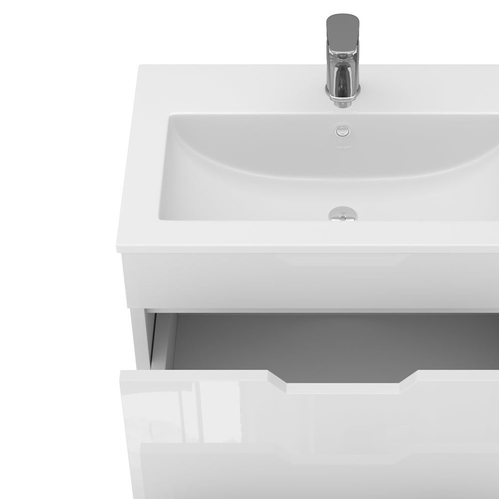 Vicco Set di mobili da bagno Bianco 2 parti, mobile base 60 cm