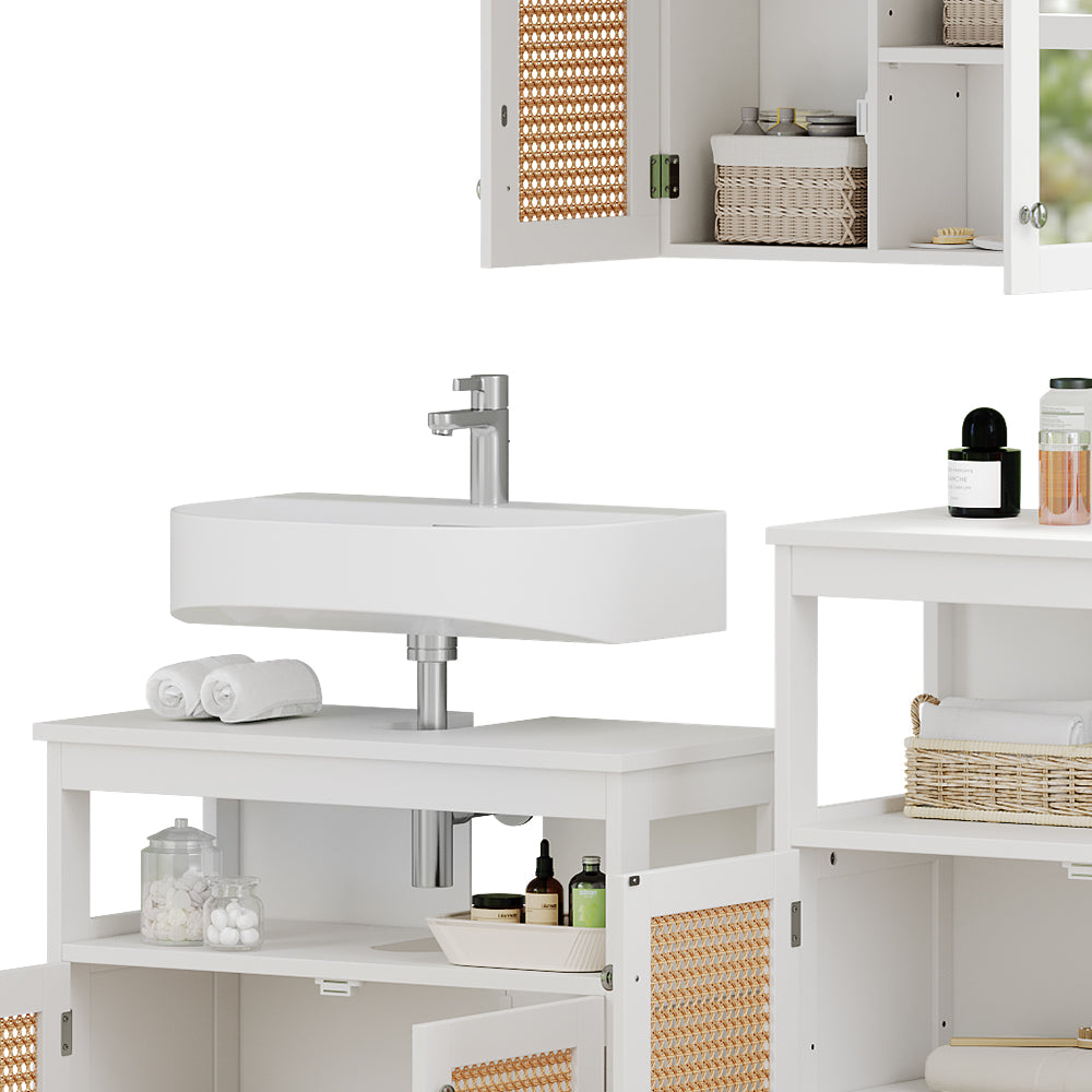 Vicco Set di mobili da bagno Bianco 3 parti