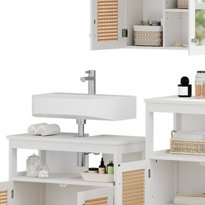 Vicco Set di mobili da bagno Bianco 3 parti