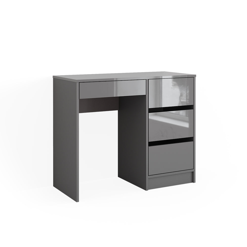 Vicco Tavolo da toeletta Grigio 40 cm con 4 cassetti