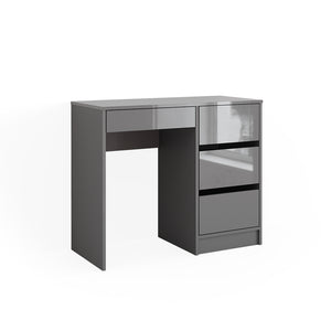 Vicco Tavolo da toeletta Grigio 40 cm con 4 cassetti