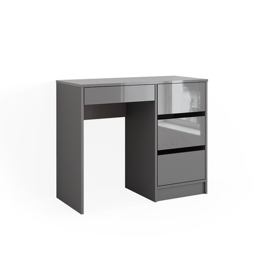 Vicco Tavolo da toeletta Grigio 40 cm con 4 cassetti