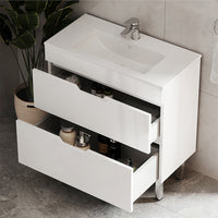 Vicco Set di mobili da bagno Bianco 2 parti, mobile base 80 cm