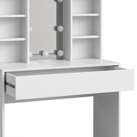 Vicco Tavolo da toeletta Bianco 93 cm con illuminazione a LED