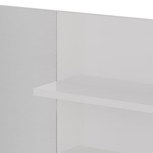 Vicco Mensola dello specchio Bianco lucido 119.8 x 70 cm con scomparti aperti