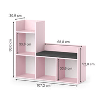 Vicco Libreria bambini rosa 107.2 x 88.6 cm Senza box pieghevole