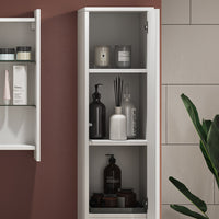 Vicco Armadio per il bagno Bianco 30.2 x 191.5 cm con ante e vano a giorno