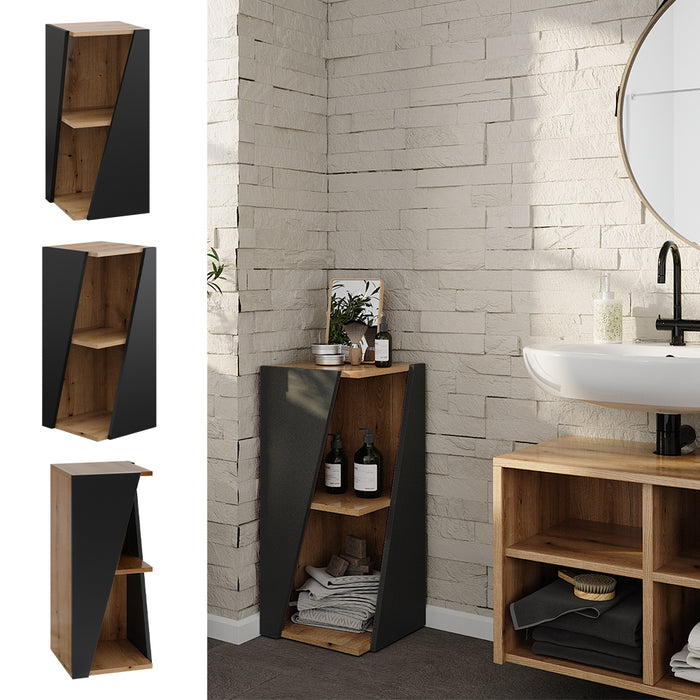 Vicco Mobiletto bagno Antracite 31.6 x 70.5 cm con ripiani aperti