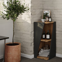 Vicco Mobiletto bagno Antracite 31.6 x 70.5 cm con ripiani aperti