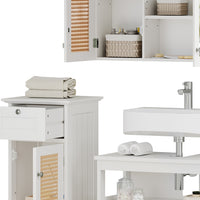 Vicco Set di mobili da bagno Bianco 3 parti, con mobile midi