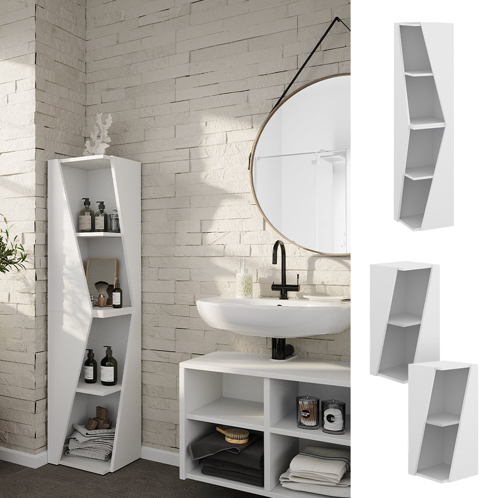 Vicco Armadio per il bagno Bianco 31.6 x 70.5 cm con 3 ripiani