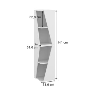 Vicco Armadio per il bagno Bianco 31.6 x 70.5 cm con 3 ripiani