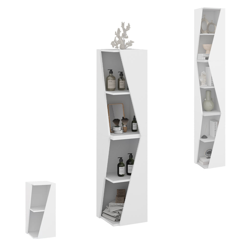 Vicco Armadio per il bagno Bianco 31.6 x 70.5 cm con 3 ripiani