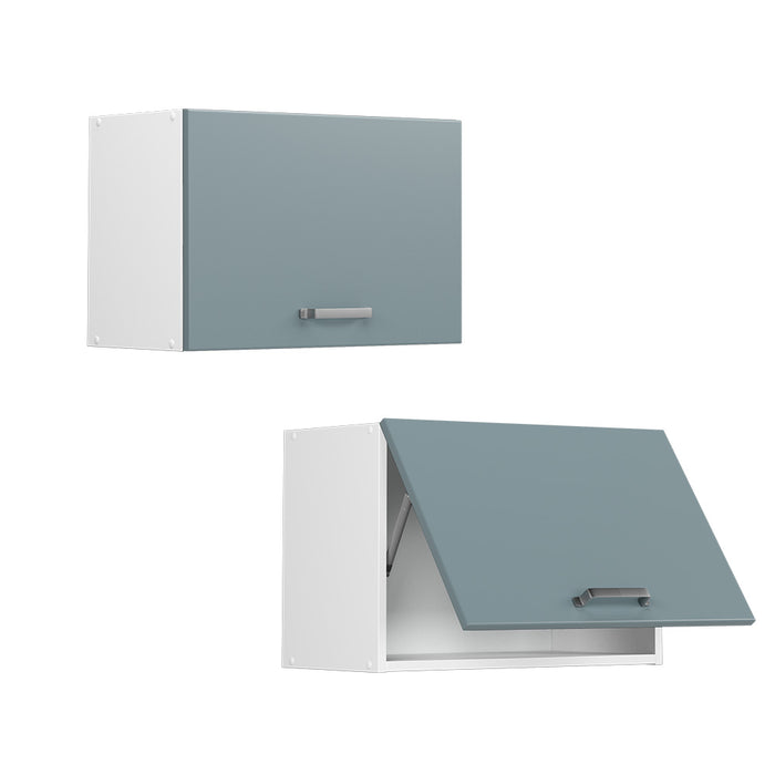 Vicco Pensile da cucina Grigio-blu 60 cm Piatto