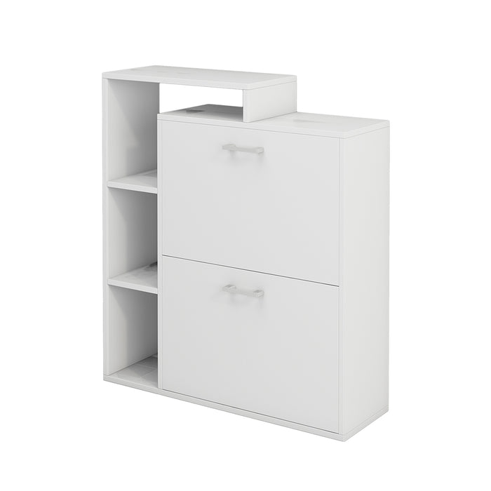 Vicco Scarpiera da ingresso Bianco 80 x 90 cm