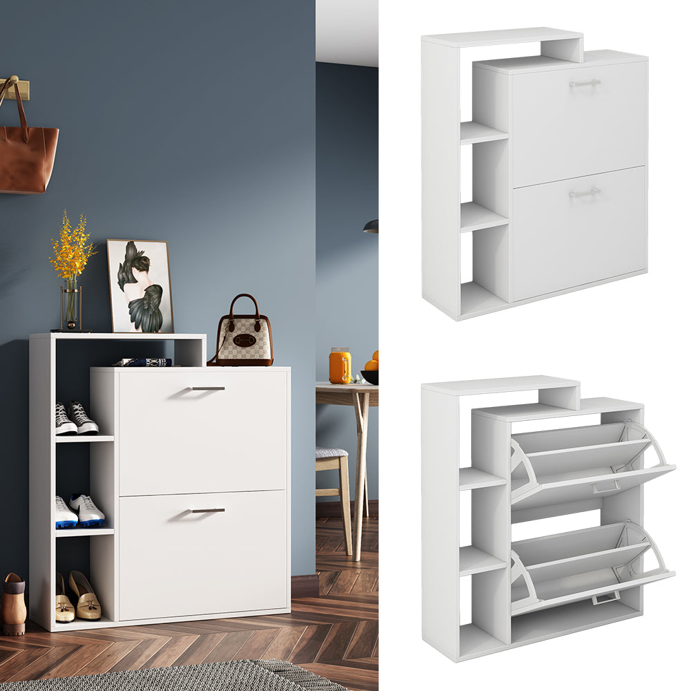 Vicco Scarpiera da ingresso Bianco 80 x 90 cm