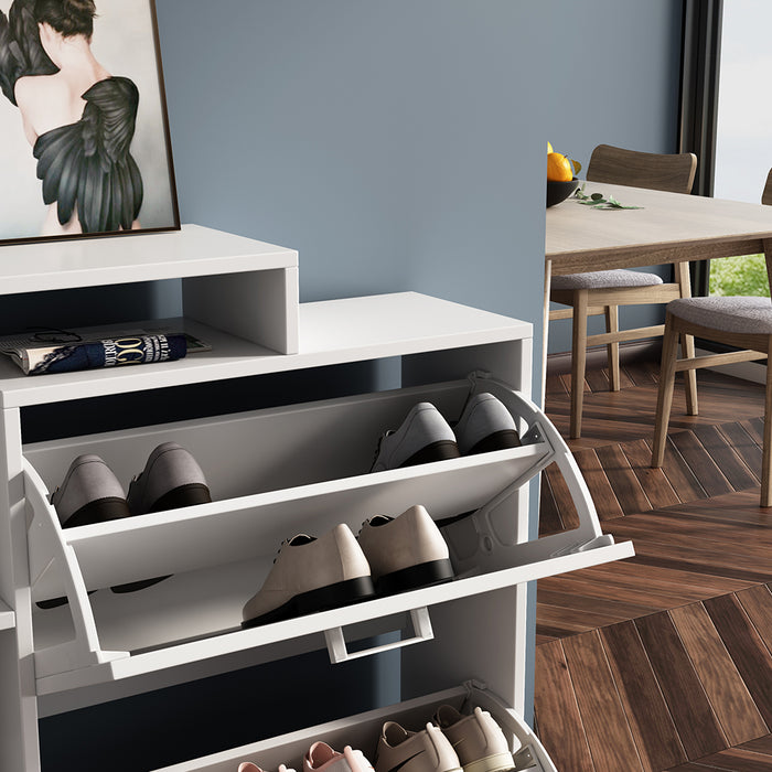 Vicco Scarpiera da ingresso Bianco 80 x 90 cm