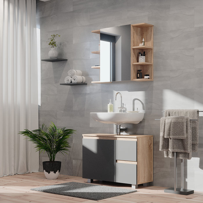 Vicco Mobile sottolavabo per bagno Antracite 80 x 60.8 cm