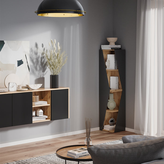 Vicco Armadio per il bagno Antracite 31.6 x 70.5 cm con 3 ripiani