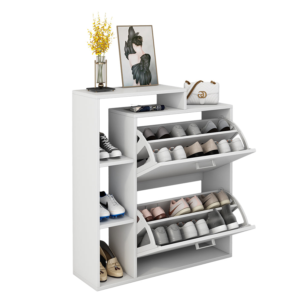 Vicco Scarpiera da ingresso Bianco 80 x 90 cm