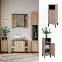 Vicco Mobiletto bagno Sonoma 30 x 86.8 cm con porta e scomparto aperto