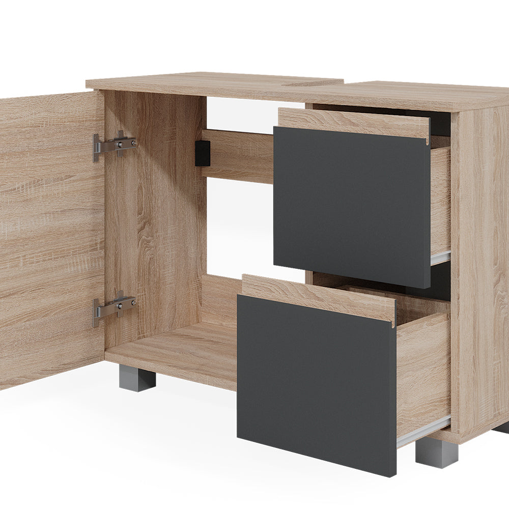 Vicco Mobile sottolavabo per bagno Antracite 80 x 60.8 cm