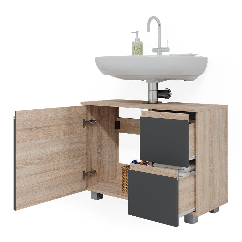 Vicco Mobile sottolavabo per bagno Antracite 80 x 60.8 cm