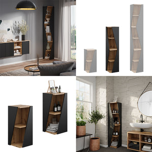 Vicco Armadio per il bagno Antracite 31.6 x 70.5 cm con 3 ripiani