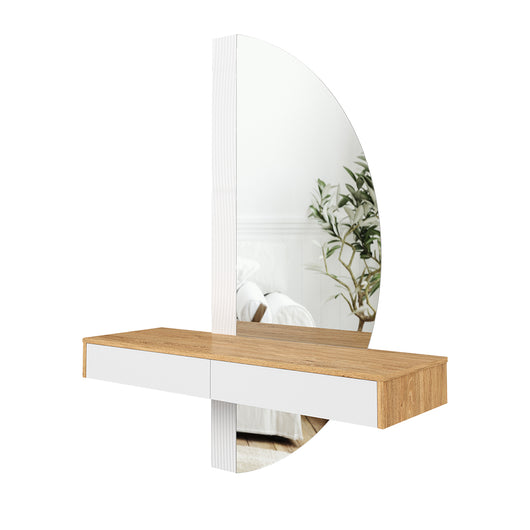 Vicco Tavolo da toeletta Bianco 120 cm con illuminazione a LED