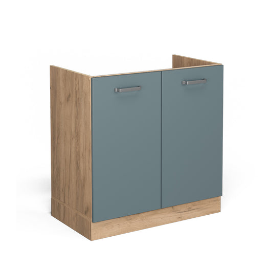 Vicco Mobile lavello cucina Grigio-blu 80 cm senza piano di lavoro