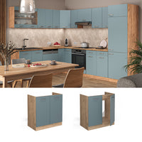 Vicco Mobile lavello cucina Grigio-blu 80 cm , PL Antracite