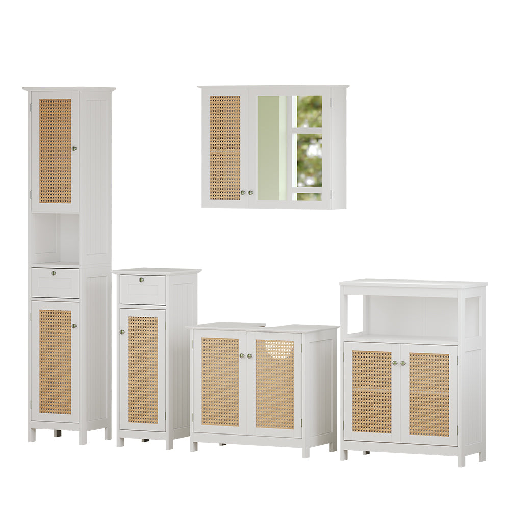 Vicco Set di mobili da bagno Bianco 5 parti