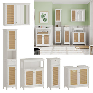 Vicco Set di mobili da bagno Bianco 5 parti