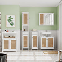 Vicco Set di mobili da bagno Bianco 5 parti