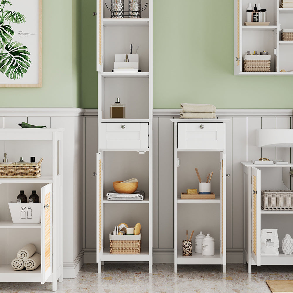 Vicco Set di mobili da bagno Bianco 5 parti