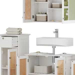 Vicco Set di mobili da bagno Bianco 5 parti