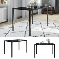 Vicco Tavolo da pranzo Nero 75 x 120 cm