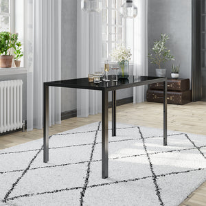 Vicco Tavolo da pranzo Nero 75 x 120 cm