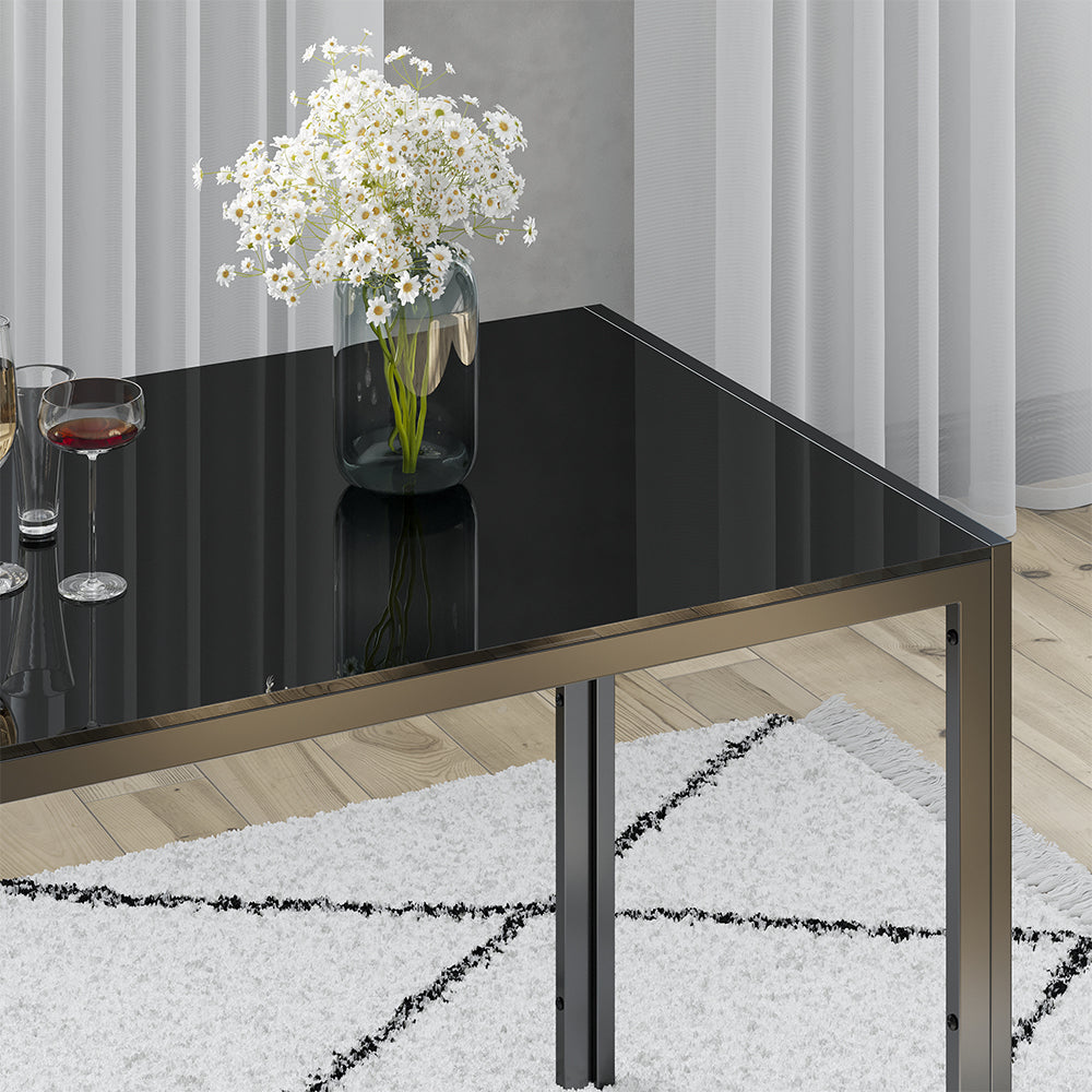 Vicco Tavolo da pranzo Nero 75 x 120 cm