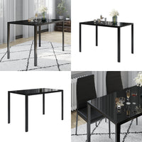 Vicco Tavolo da pranzo Nero 75 x 120 cm