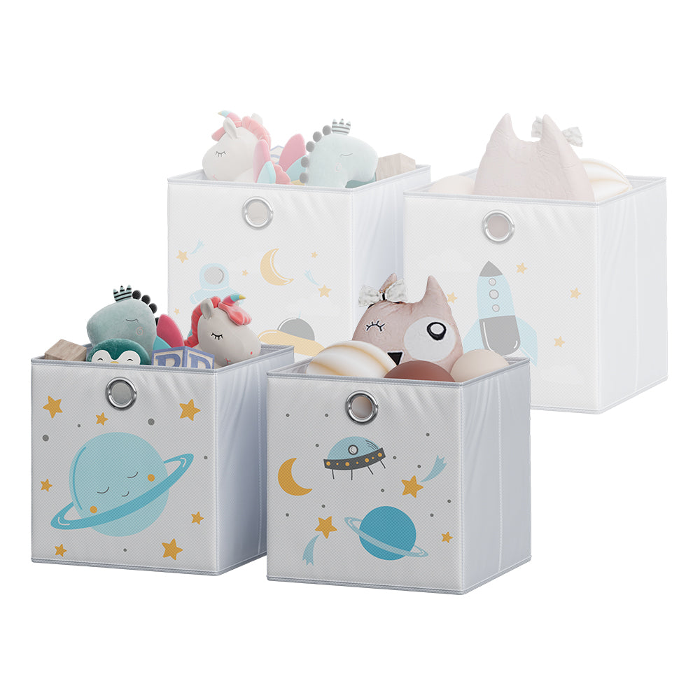 Vicco Scatola pieghevole Grigio (spazio) 30 x 30 cm (motivo spaziale)