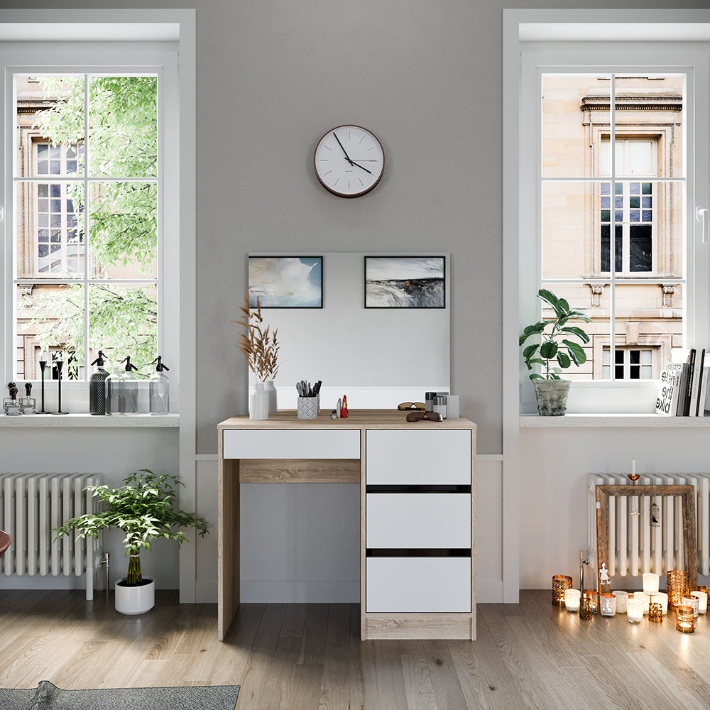 Vicco Tavolo da toeletta Sonoma 90 cm con specchio