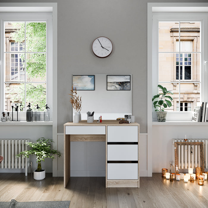 Vicco Tavolo da toeletta Sonoma 90 cm con specchio