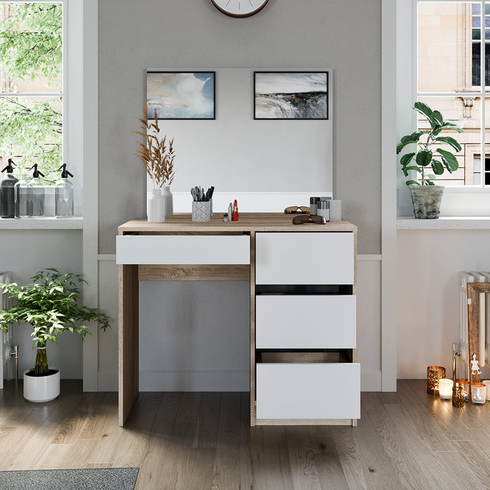 Vicco Tavolo da toeletta Sonoma 90 cm con specchio