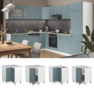 Vicco Mobile ad angolo cucina Grigio-blu 75.6 cm , PL Rovere