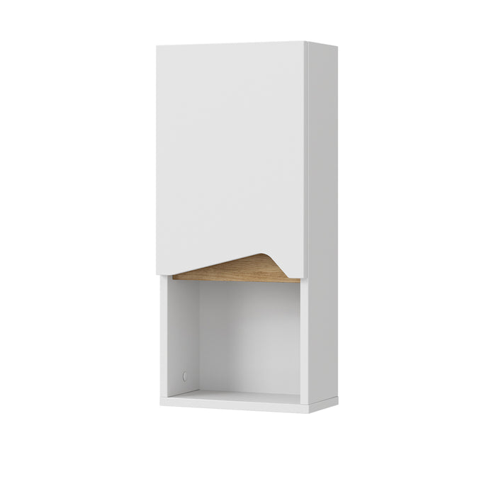 Vicco Mobile bagno Bianco 30 x 67 cm con porta e scomparto aperto