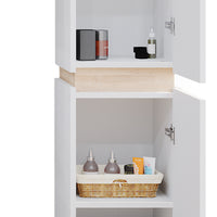 Vicco Armadio per il bagno Bianco 33 x 197.5 cm con 2 porte